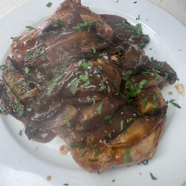PORK CHOPS MARSALA ...32 with side.