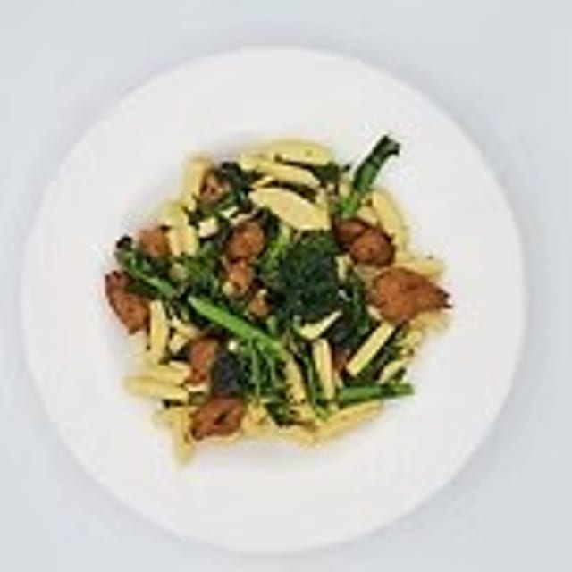 Cavatelli with Broccoli Rabe and Sausage.