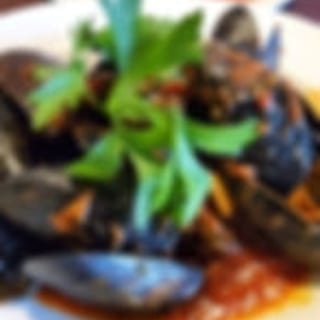 Mussels Over Linguini